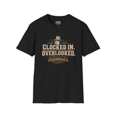 Clocked In. Overlooked. | Retail Grind Graphic Tee