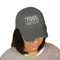 7065 Supply Co. Distressed Embroidered Dad Hat