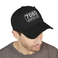 7065 Supply Co. Distressed Embroidered Dad Hat