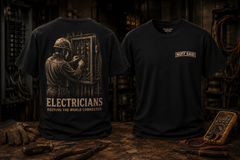 Electrician Graphic Tee | Keeping the World Connected