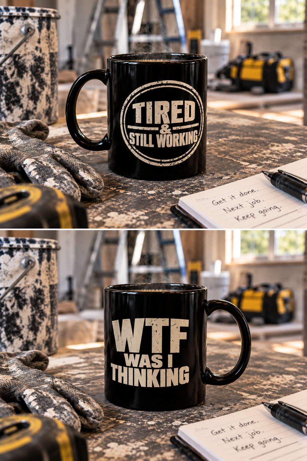 WTF Was I Thinking Mug — Funny Black Coffee Cup (11oz & 15oz)