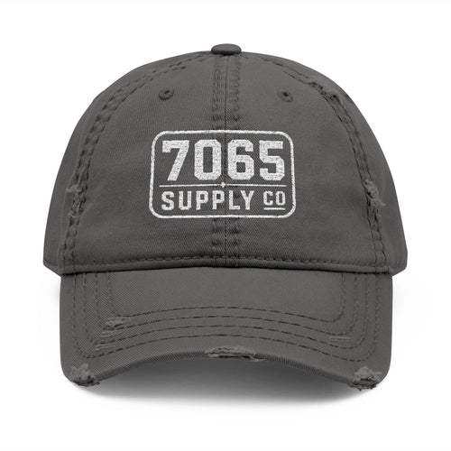 7065 Supply Co. Distressed Embroidered Dad Hat