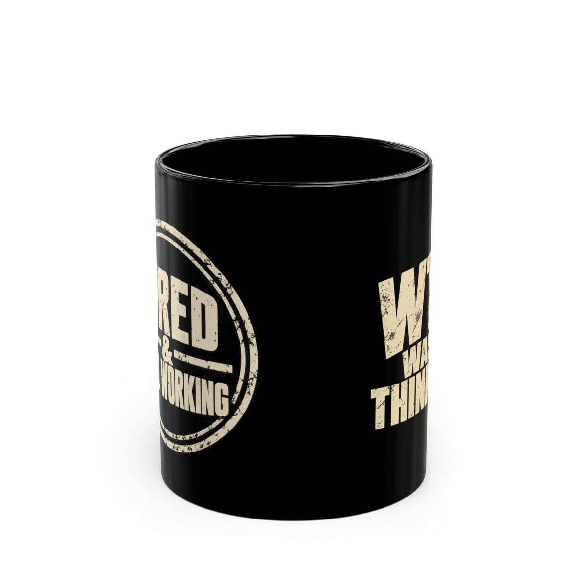 WTF Was I Thinking Mug — Funny Black Coffee Cup (11oz & 15oz)