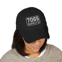 7065 Supply Co. Distressed Embroidered Dad Hat