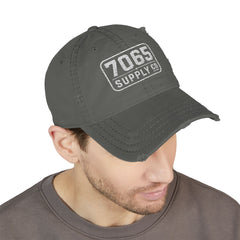 7065 Supply Co. Distressed Embroidered Dad Hat