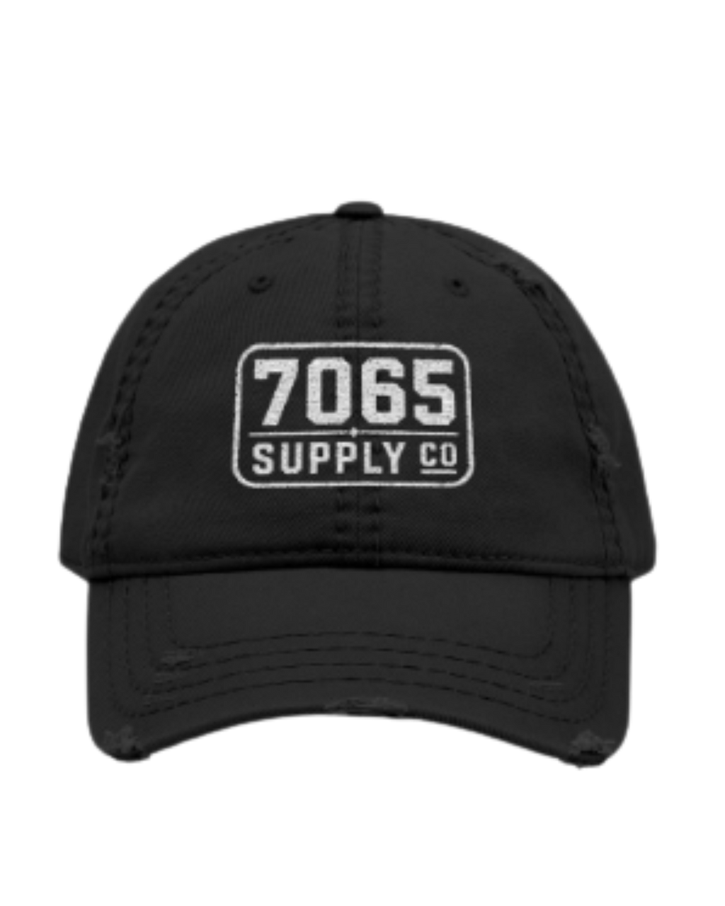 7065 Supply Co. Distressed Embroidered Dad Hat