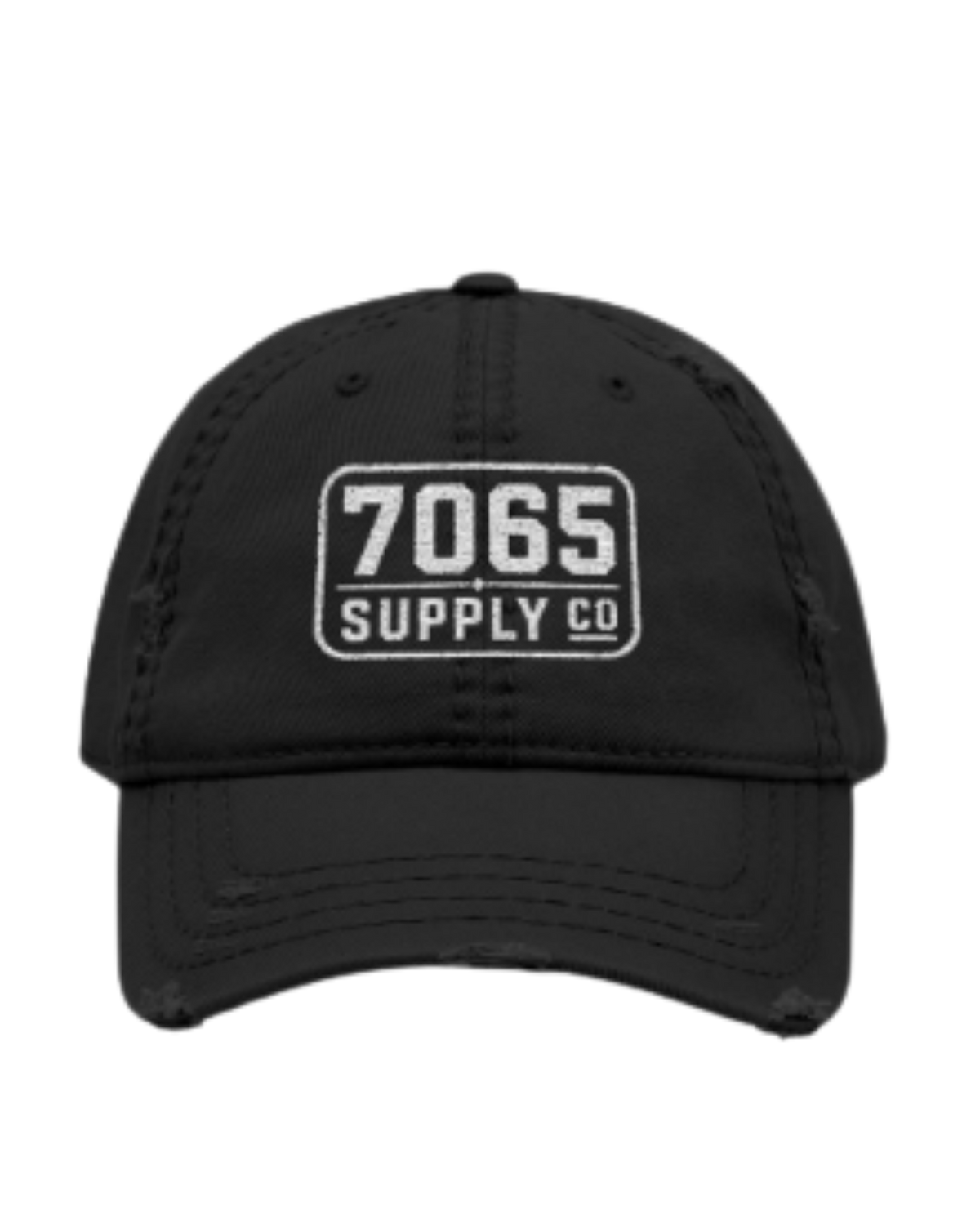 7065 Supply Co. Distressed Embroidered Dad Hat